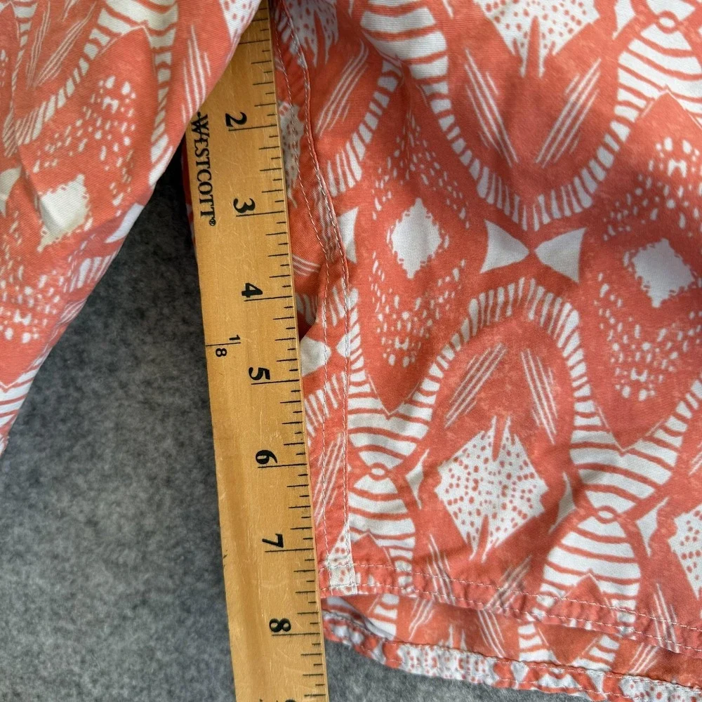 Patagonia Minimalist Wavefarer Board Shorts Mens 31 Orange Geometric Surf‎ Swim